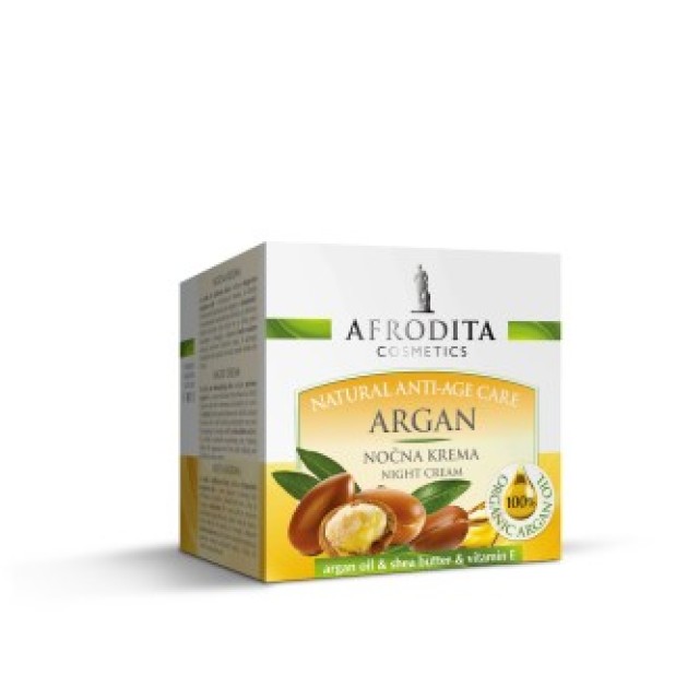 AFRODITA NATURAL ANTI-AGE CARE ARGAN NOĆNA KREMA - Online Apoteka AFRODITA NATURAL ANTI-AGE CARE ARGAN NOĆNA KREMA